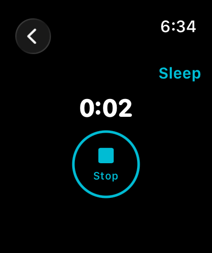 Watch sleep timer